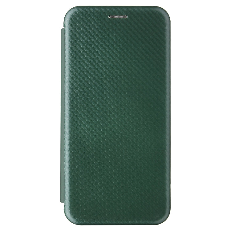 For Xiaomi Mi 11 Carbon Fiber Texture Horizontal Flip TPU + PC + PU Leather Case with Card Slot(Green) - Xiaomi Cases by buy2fix | Online Shopping UK | buy2fix