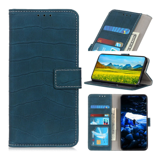 For OPPO Reno5 5G / Find X3 Lite Crocodile Texture Horizontal Flip Leather Case with Holder & Wallet & Card Slots & Photo Frame(Dark Green) - OPPO Cases by buy2fix | Online Shopping UK | buy2fix