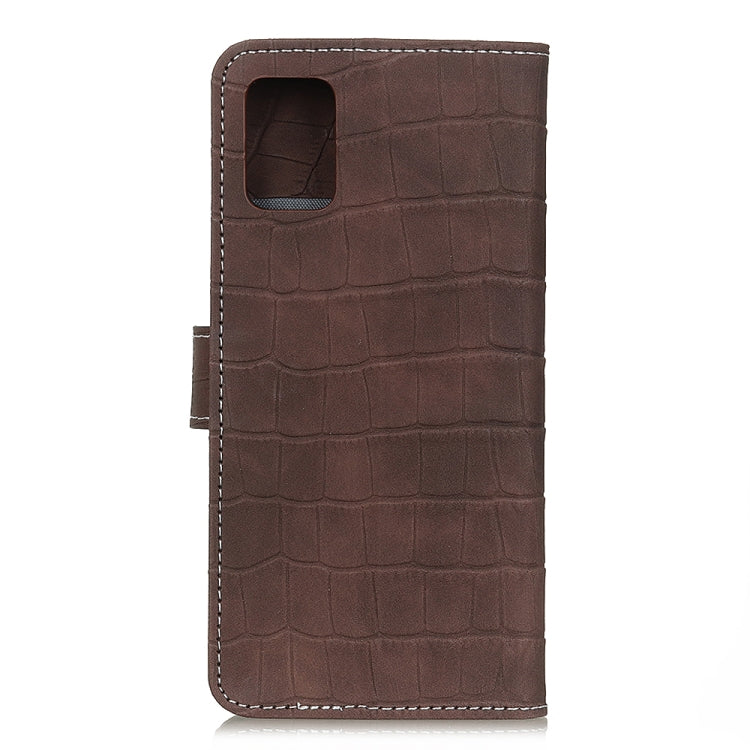 For OPPO Reno5 Pro+ 5G / Find X3 Neo Crocodile Texture Horizontal Flip Leather Case with Holder & Wallet & Card Slots & Photo Frame(Brown) - OPPO Cases by buy2fix | Online Shopping UK | buy2fix