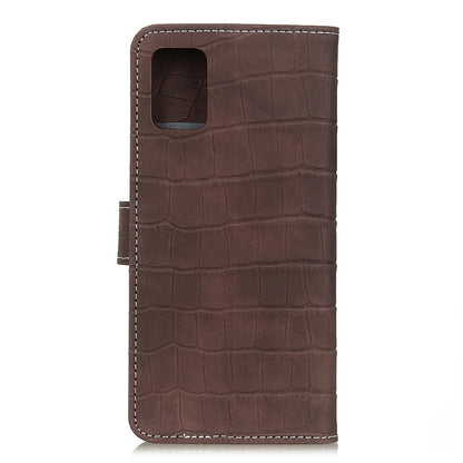 For OPPO Reno5 Pro+ 5G / Find X3 Neo Crocodile Texture Horizontal Flip Leather Case with Holder & Wallet & Card Slots & Photo Frame(Brown) - OPPO Cases by buy2fix | Online Shopping UK | buy2fix