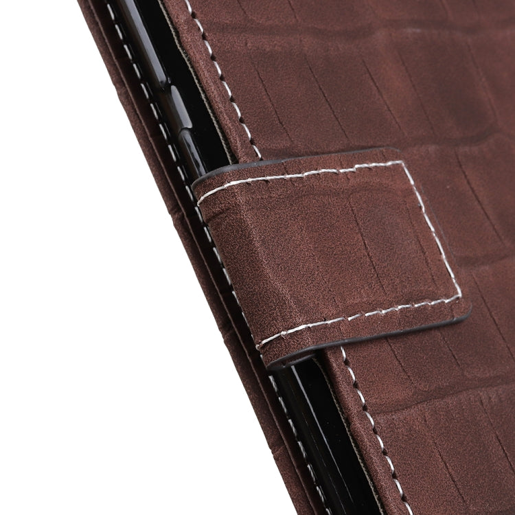 For OPPO Reno5 Pro+ 5G / Find X3 Neo Crocodile Texture Horizontal Flip Leather Case with Holder & Wallet & Card Slots & Photo Frame(Brown) - OPPO Cases by buy2fix | Online Shopping UK | buy2fix