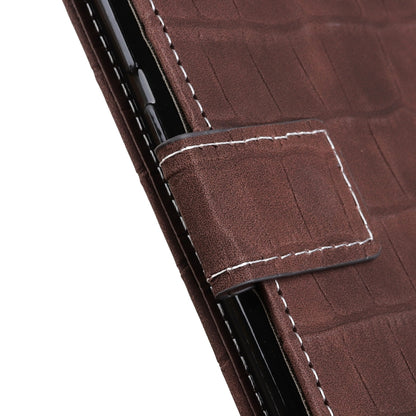 For OPPO Reno5 Pro+ 5G / Find X3 Neo Crocodile Texture Horizontal Flip Leather Case with Holder & Wallet & Card Slots & Photo Frame(Brown) - OPPO Cases by buy2fix | Online Shopping UK | buy2fix