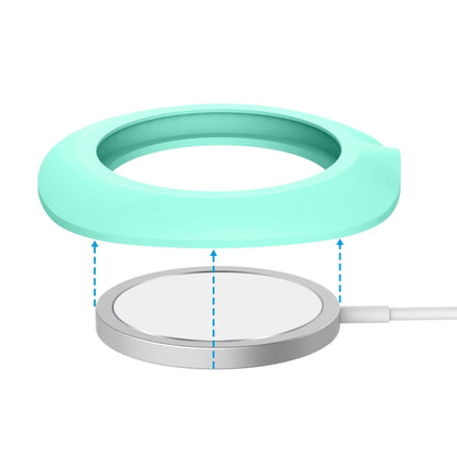 Silicone Protective Case for MagSafe Wireless Charger(Mint Green) by buy2fix