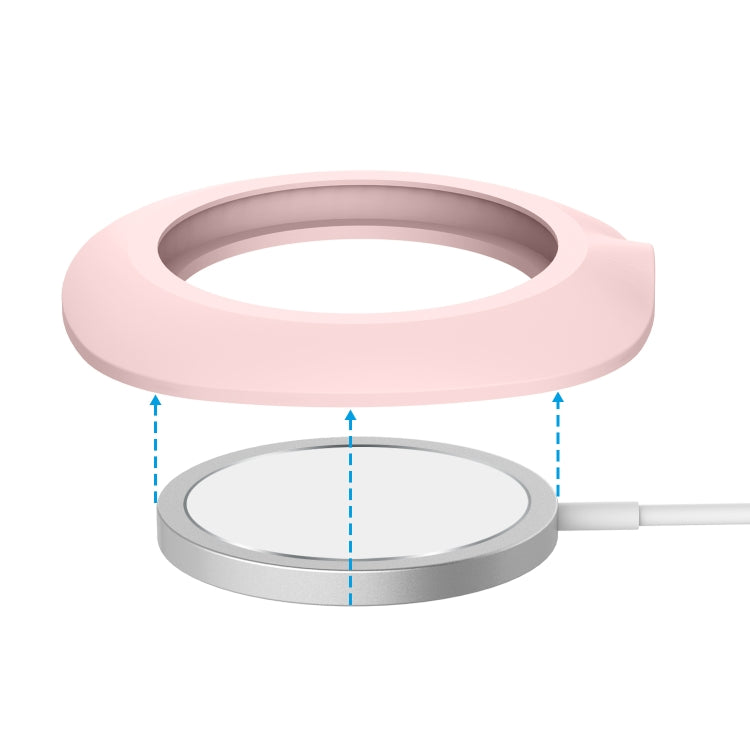 Silicone Protective Case for MagSafe Wireless Charger(Pink) by buy2fix