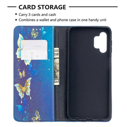 For Samsung Galaxy A32 5G Colored Drawing Pattern Invisible Magnetic Horizontal Flip PU Leather Case with Holder & Card Slots & Wallet(Kingdee) by buy2fix
