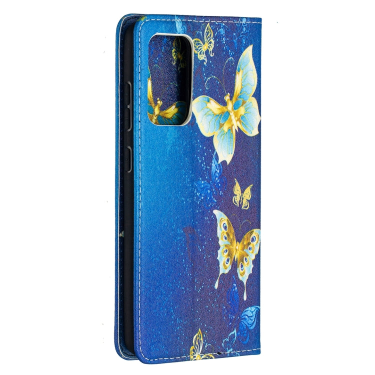 For Samsung Galaxy A52 5G/ 4G Colored Drawing Pattern Invisible Magnetic Horizontal Flip PU Leather Case with Holder & Card Slots & Wallet(Kingdee) by buy2fix