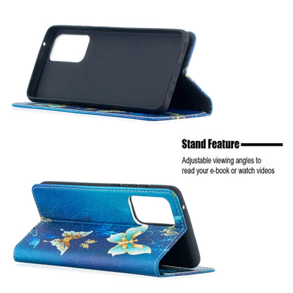 For Samsung Galaxy A52 5G/ 4G Colored Drawing Pattern Invisible Magnetic Horizontal Flip PU Leather Case with Holder & Card Slots & Wallet(Kingdee) by buy2fix