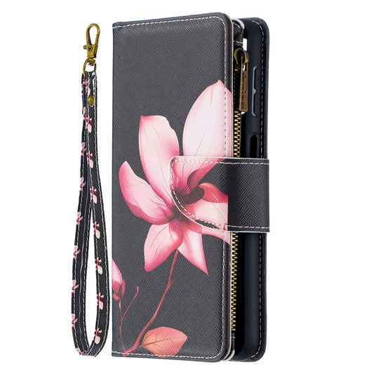 For Samsung Galaxy A32 5G Colored Drawing Pattern Zipper Horizontal Flip Leather Case with Holder & Card Slots & Wallet(Lotus) by buy2fix