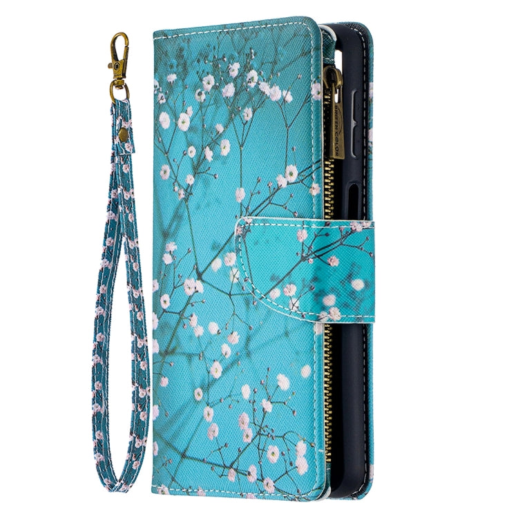 For Samsung Galaxy A32 5G Colored Drawing Pattern Zipper Horizontal Flip Leather Case with Holder & Card Slots & Wallet(Plum Blossom) by buy2fix