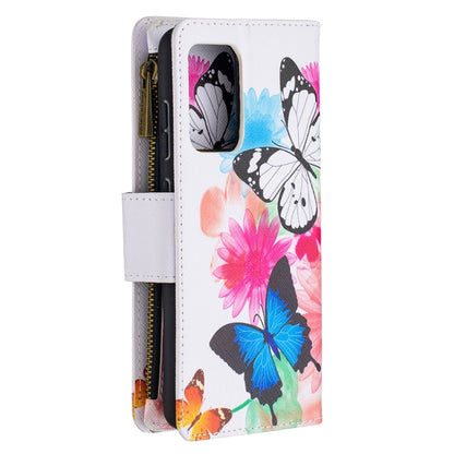 For Samsung Galaxy A52 5G / 4G Colored Drawing Pattern Zipper Horizontal Flip Leather Case with Holder & Card Slots & Wallet(Two Butterflies) - Galaxy Phone Cases by buy2fix | Online Shopping UK | buy2fix