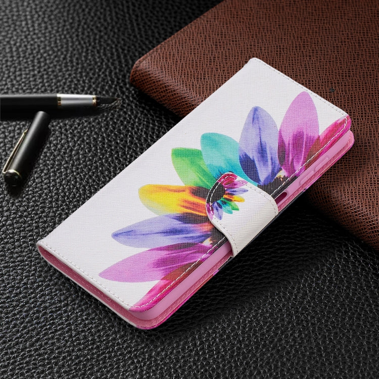 For Samsung Galaxy A32 5G Colored Drawing Pattern Horizontal Flip Leather Case with Holder & Card Slots & Wallet(Sun Flower) by buy2fix