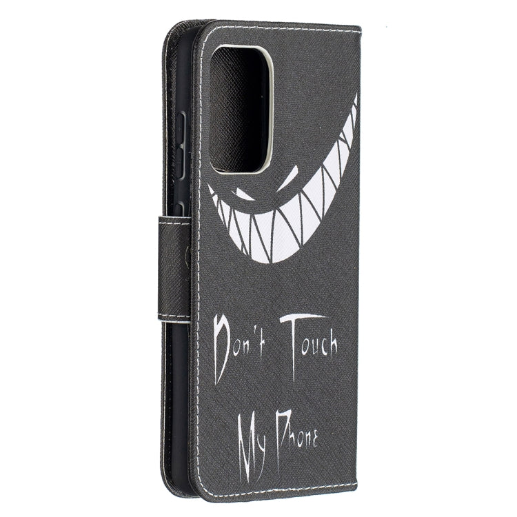 For Samsung Galaxy A52 5G / 4G Colored Drawing Pattern Horizontal Flip Leather Case with Holder & Card Slots & Wallet(Smirk) by buy2fix