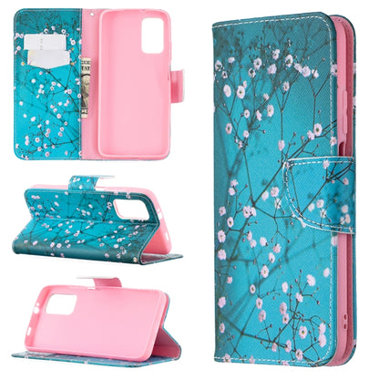 For Xiaomi Poco M3 Colored Drawing Pattern Horizontal Flip Leather Case with Holder & Card Slots & Wallet(Plum Blossom) by buy2fix