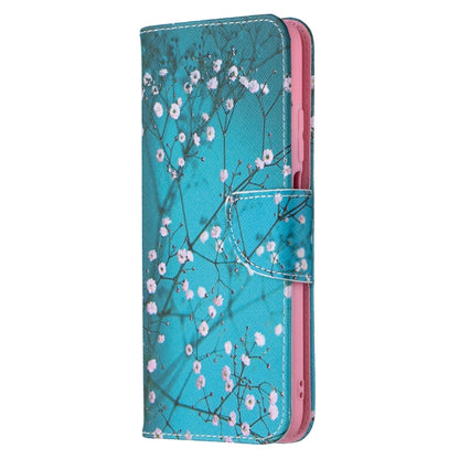 For Xiaomi Poco M3 Colored Drawing Pattern Horizontal Flip Leather Case with Holder & Card Slots & Wallet(Plum Blossom) by buy2fix