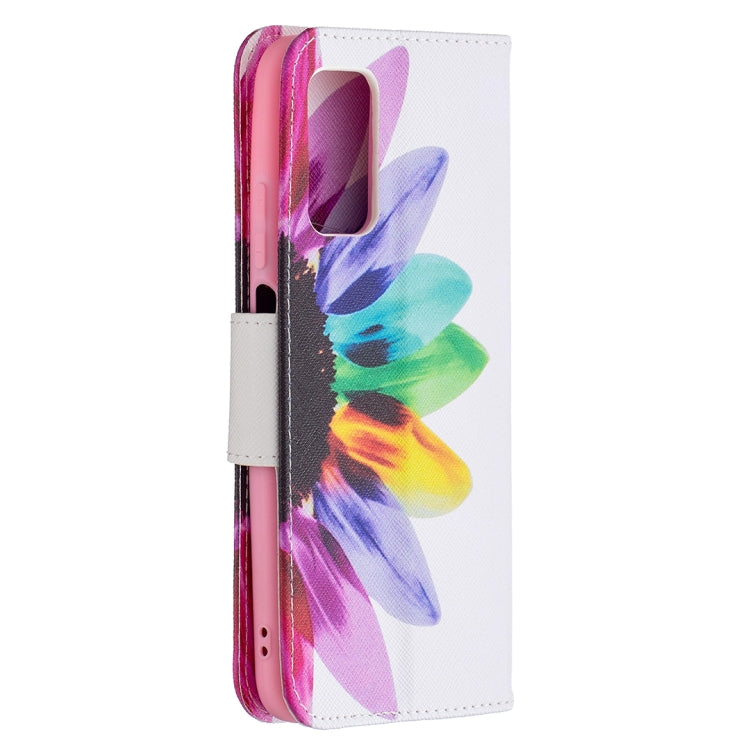 For Xiaomi Poco M3 Colored Drawing Pattern Horizontal Flip Leather Case with Holder & Card Slots & Wallet(Sun Flower) - Xiaomi Cases by buy2fix | Online Shopping UK | buy2fix