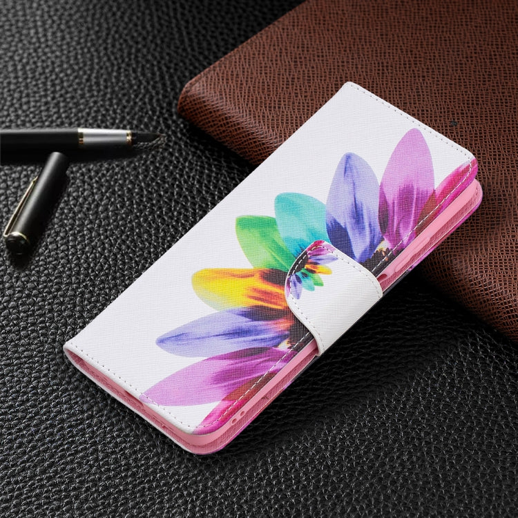 For Xiaomi Poco M3 Colored Drawing Pattern Horizontal Flip Leather Case with Holder & Card Slots & Wallet(Sun Flower) - Xiaomi Cases by buy2fix | Online Shopping UK | buy2fix