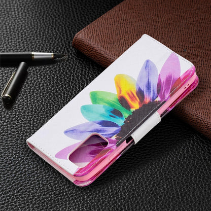 For Xiaomi Poco M3 Colored Drawing Pattern Horizontal Flip Leather Case with Holder & Card Slots & Wallet(Sun Flower) - Xiaomi Cases by buy2fix | Online Shopping UK | buy2fix