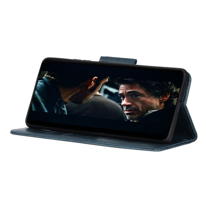 For OnePlus 9 Mirren Crazy Horse Texture Horizontal Flip Leather Case with Holder & Card Slots & Wallet(Blue) - OnePlus Cases by buy2fix | Online Shopping UK | buy2fix