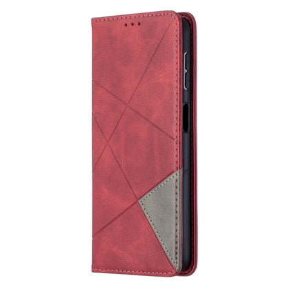 For Samsung Galaxy A32 5G Prismatic Invisible Magnetic Horizontal Flip Leather Case with Holder & Card Slots & Photo Frame(Red) by buy2fix