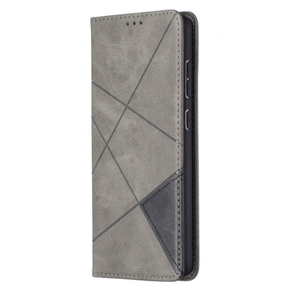 For Samsung Galaxy A72 5G / 4G Prismatic Invisible Magnetic Horizontal Flip Leather Case with Holder & Card Slots & Photo Frame(Grey) - Galaxy Phone Cases by buy2fix | Online Shopping UK | buy2fix