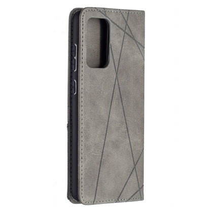 For Samsung Galaxy A72 5G / 4G Prismatic Invisible Magnetic Horizontal Flip Leather Case with Holder & Card Slots & Photo Frame(Grey) - Galaxy Phone Cases by buy2fix | Online Shopping UK | buy2fix