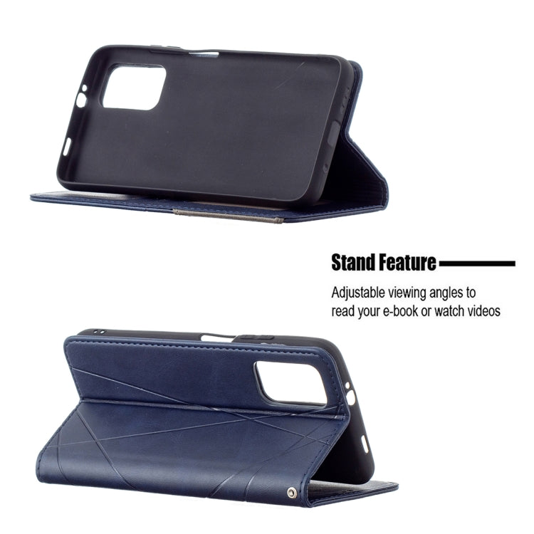 For Xiaomi Poco M3 Prismatic Invisible Magnetic Horizontal Flip Leather Case with Holder & Card Slots & Photo Frame(Blue) - Xiaomi Cases by buy2fix | Online Shopping UK | buy2fix
