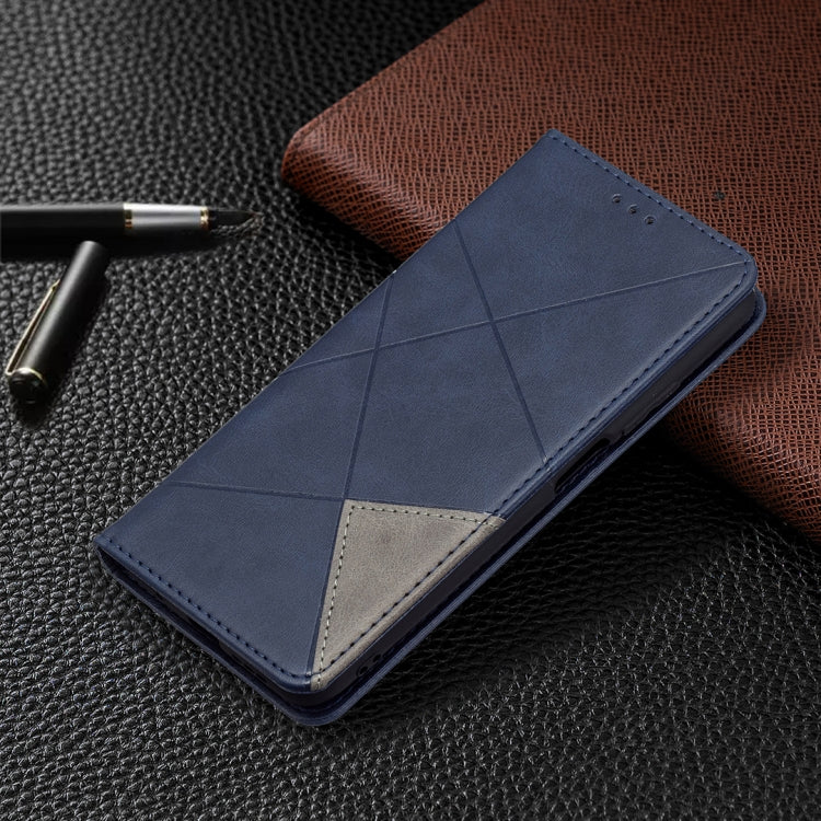 For Xiaomi Poco M3 Prismatic Invisible Magnetic Horizontal Flip Leather Case with Holder & Card Slots & Photo Frame(Blue) - Xiaomi Cases by buy2fix | Online Shopping UK | buy2fix