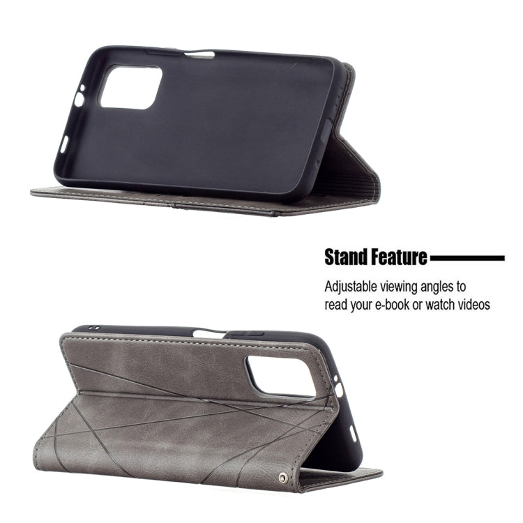 For Xiaomi Poco M3 Prismatic Invisible Magnetic Horizontal Flip Leather Case with Holder & Card Slots & Photo Frame(Grey) - Xiaomi Cases by buy2fix | Online Shopping UK | buy2fix