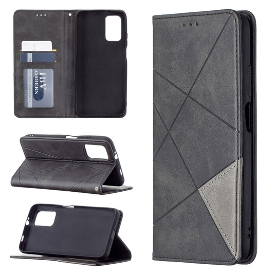 For Xiaomi Poco M3 Prismatic Invisible Magnetic Horizontal Flip Leather Case with Holder & Card Slots & Photo Frame(Black) - Xiaomi Cases by buy2fix | Online Shopping UK | buy2fix