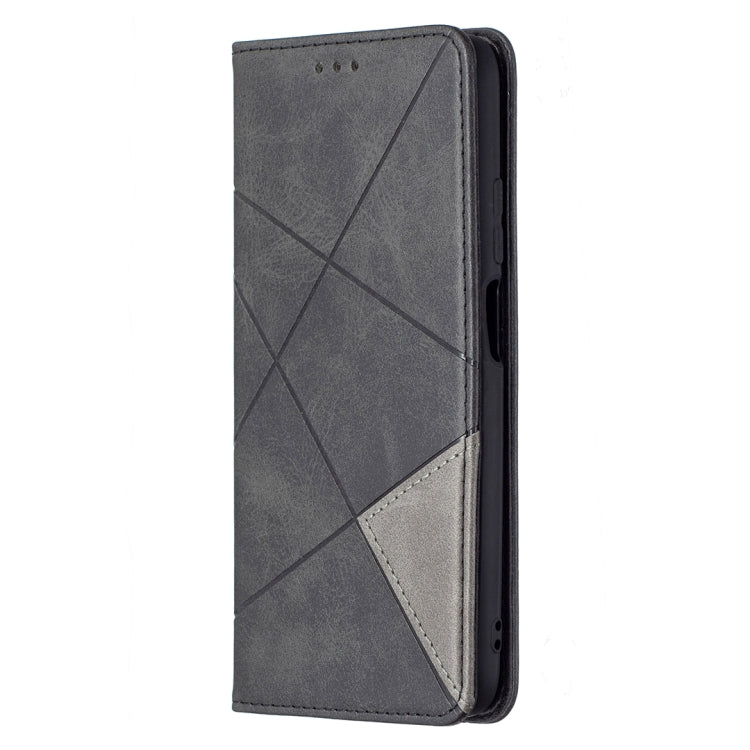 For Xiaomi Poco M3 Prismatic Invisible Magnetic Horizontal Flip Leather Case with Holder & Card Slots & Photo Frame(Black) - Xiaomi Cases by buy2fix | Online Shopping UK | buy2fix