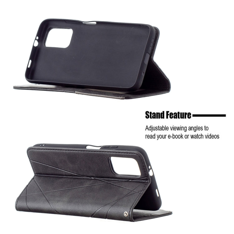 For Xiaomi Poco M3 Prismatic Invisible Magnetic Horizontal Flip Leather Case with Holder & Card Slots & Photo Frame(Black) - Xiaomi Cases by buy2fix | Online Shopping UK | buy2fix