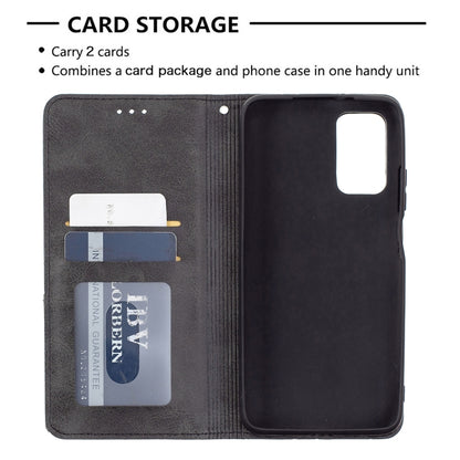 For Xiaomi Poco M3 Prismatic Invisible Magnetic Horizontal Flip Leather Case with Holder & Card Slots & Photo Frame(Black) - Xiaomi Cases by buy2fix | Online Shopping UK | buy2fix