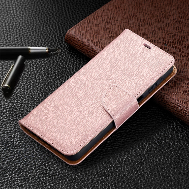 For Samsung Galaxy A32 5G Litchi Texture Pure Color Horizontal Flip PU Leather Case with Holder & Card Slots & Wallet & Lanyard(Rose Gold) by buy2fix