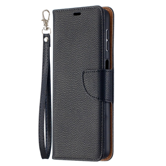 For Samsung Galaxy A32 5G Litchi Texture Pure Color Horizontal Flip PU Leather Case with Holder & Card Slots & Wallet & Lanyard(Black) by buy2fix