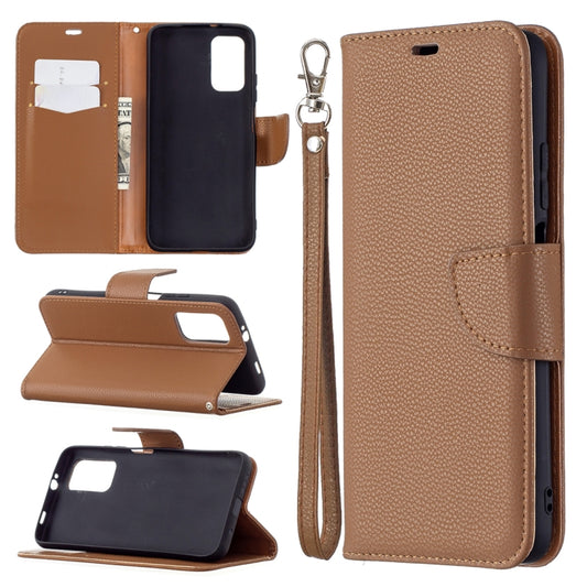 For Xiaomi Poco M3 Litchi Texture Pure Color Horizontal Flip PU Leather Case with Holder & Card Slots & Wallet & Lanyard(Brown) - Xiaomi Cases by buy2fix | Online Shopping UK | buy2fix