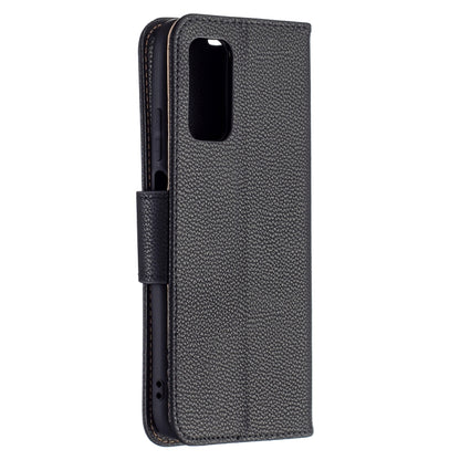 For Xiaomi Poco M3 Litchi Texture Pure Color Horizontal Flip PU Leather Case with Holder & Card Slots & Wallet & Lanyard(Black) - Xiaomi Cases by buy2fix | Online Shopping UK | buy2fix