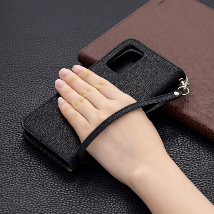 For Xiaomi Poco M3 Litchi Texture Pure Color Horizontal Flip PU Leather Case with Holder & Card Slots & Wallet & Lanyard(Black) - Xiaomi Cases by buy2fix | Online Shopping UK | buy2fix