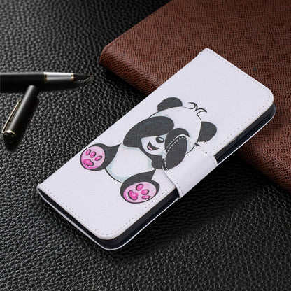 For Samsung Galaxy A52 5G / 4G Colored Drawing Pattern Horizontal Flip Leather Case with Holder & Card Slots & Wallet(Panda) by buy2fix