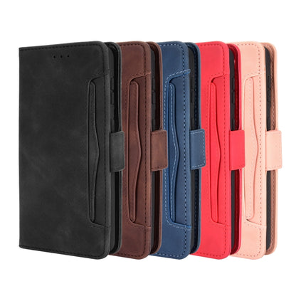 For Samsung Galaxy S21 Ultra 5G Skin Feel Calf Pattern Horizontal Flip Leather Case with Holder & Card Slots & Photo Frame(Black) - Galaxy S21 Ultra 5G Cases by buy2fix | Online Shopping UK | buy2fix