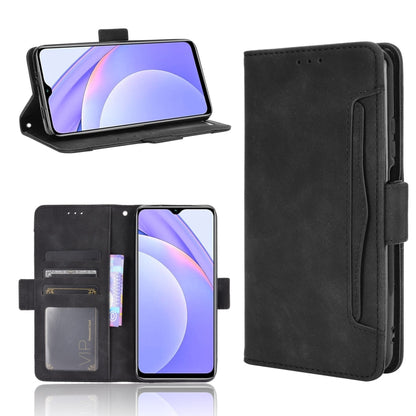 For Xiaomi Redmi 9T & Note 9 4G Skin Feel Calf Pattern Horizontal Flip Leather Case with Holder & Card Slots & Photo Frame(Black) - Xiaomi Cases by buy2fix | Online Shopping UK | buy2fix
