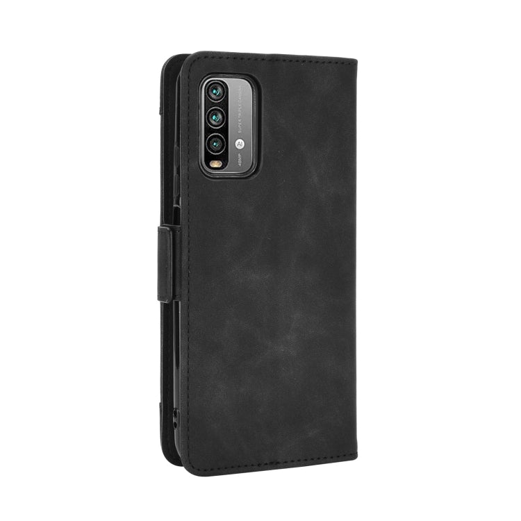 For Xiaomi Redmi 9T & Note 9 4G Skin Feel Calf Pattern Horizontal Flip Leather Case with Holder & Card Slots & Photo Frame(Black) - Xiaomi Cases by buy2fix | Online Shopping UK | buy2fix