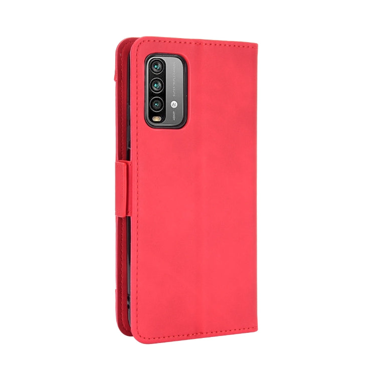 For Xiaomi Redmi 9T & Note 9 4G Skin Feel Calf Pattern Horizontal Flip Leather Case with Holder & Card Slots & Photo Frame(Red) - Xiaomi Cases by buy2fix | Online Shopping UK | buy2fix