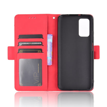 For Xiaomi Redmi 9T & Note 9 4G Skin Feel Calf Pattern Horizontal Flip Leather Case with Holder & Card Slots & Photo Frame(Red) - Xiaomi Cases by buy2fix | Online Shopping UK | buy2fix
