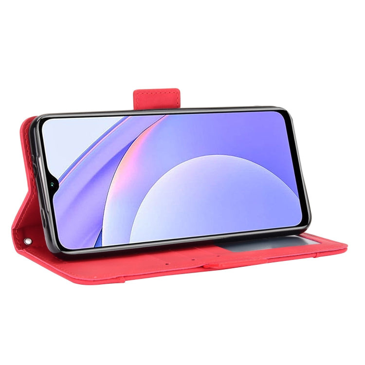 For Xiaomi Redmi 9T & Note 9 4G Skin Feel Calf Pattern Horizontal Flip Leather Case with Holder & Card Slots & Photo Frame(Red) - Xiaomi Cases by buy2fix | Online Shopping UK | buy2fix
