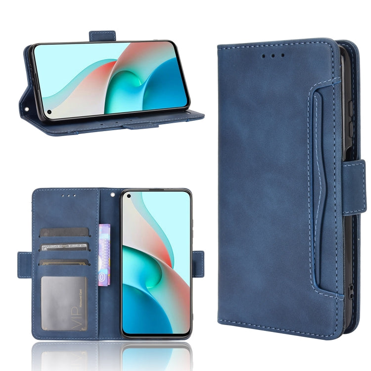 For Xiaomi Redmi Note 9T 5G Skin Feel Calf Pattern Horizontal Flip Leather Case with Holder & Card Slots & Photo Frame(Blue) - Xiaomi Cases by buy2fix | Online Shopping UK | buy2fix