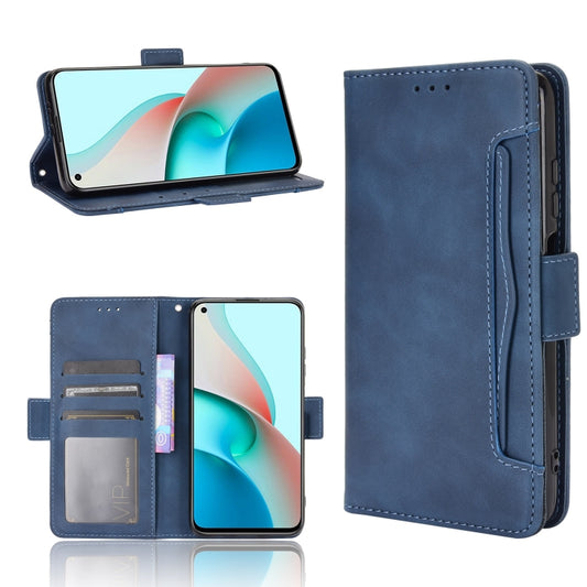 For Xiaomi Redmi Note 9T 5G Skin Feel Calf Pattern Horizontal Flip Leather Case with Holder & Card Slots & Photo Frame(Blue) - Xiaomi Cases by buy2fix | Online Shopping UK | buy2fix