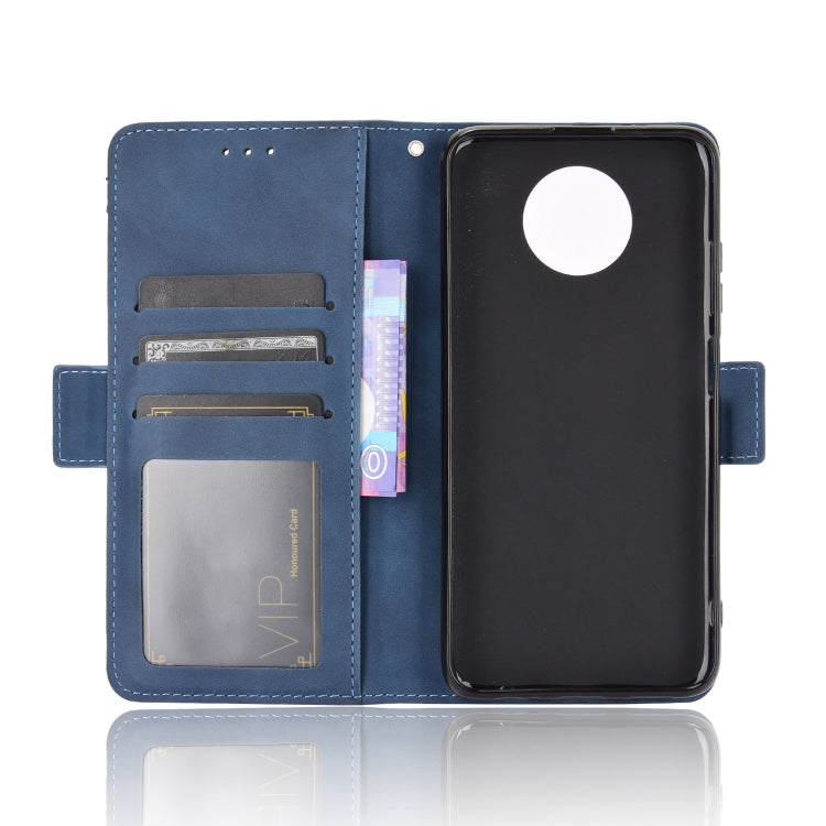 For Xiaomi Redmi Note 9T 5G Skin Feel Calf Pattern Horizontal Flip Leather Case with Holder & Card Slots & Photo Frame(Blue) - Xiaomi Cases by buy2fix | Online Shopping UK | buy2fix