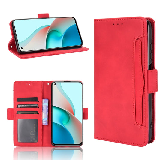 For Xiaomi Redmi Note 9T 5G Skin Feel Calf Pattern Horizontal Flip Leather Case with Holder & Card Slots & Photo Frame(Red) - Xiaomi Cases by buy2fix | Online Shopping UK | buy2fix