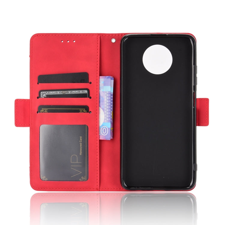 For Xiaomi Redmi Note 9T 5G Skin Feel Calf Pattern Horizontal Flip Leather Case with Holder & Card Slots & Photo Frame(Red) - Xiaomi Cases by buy2fix | Online Shopping UK | buy2fix
