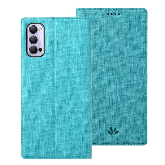 For OPPO Reno4 Pro 5G ViLi DMX Series Shockproof TPU + PU Leather Magnetic Attraction Horizontal Flip Case with Card Slot & Holder(Blue) - OPPO Cases by ViLi | Online Shopping UK | buy2fix